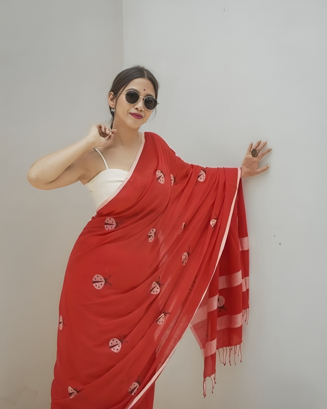Rangmanch- Handwoven Cotton Saree
