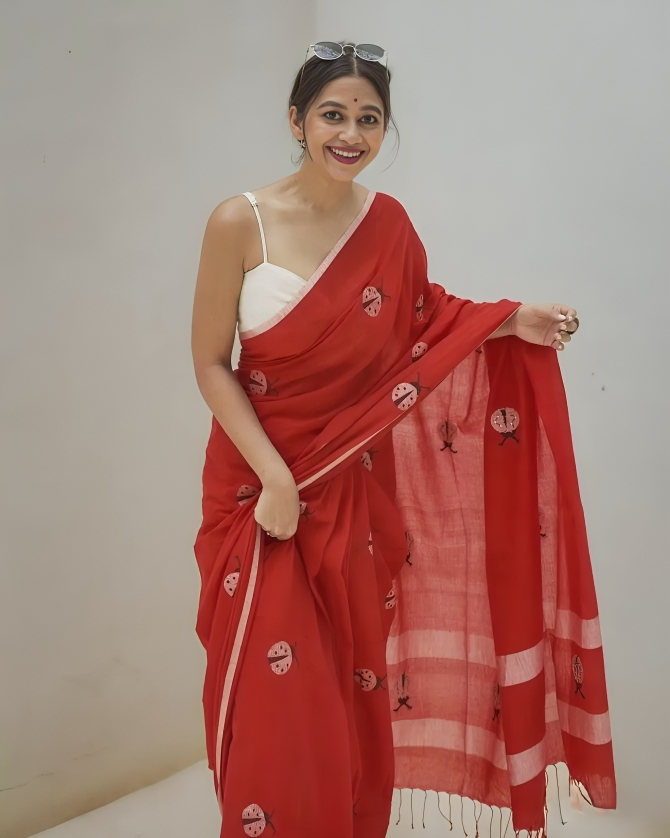 Rangmanch- Handwoven Cotton Saree